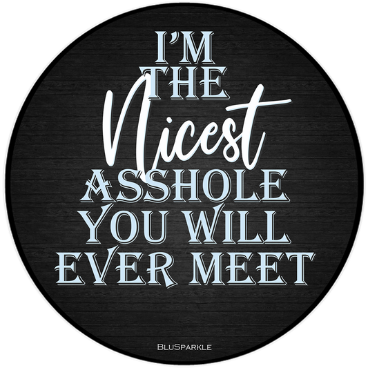 I'm The Nicest Asshole You Will Ever Meet Wise Expression Sticker
