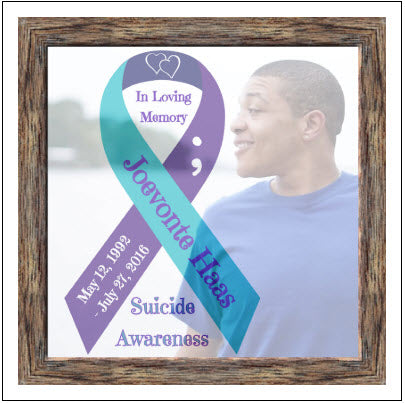 Personalized Suicide Awareness Gallery Quality Canvas Print