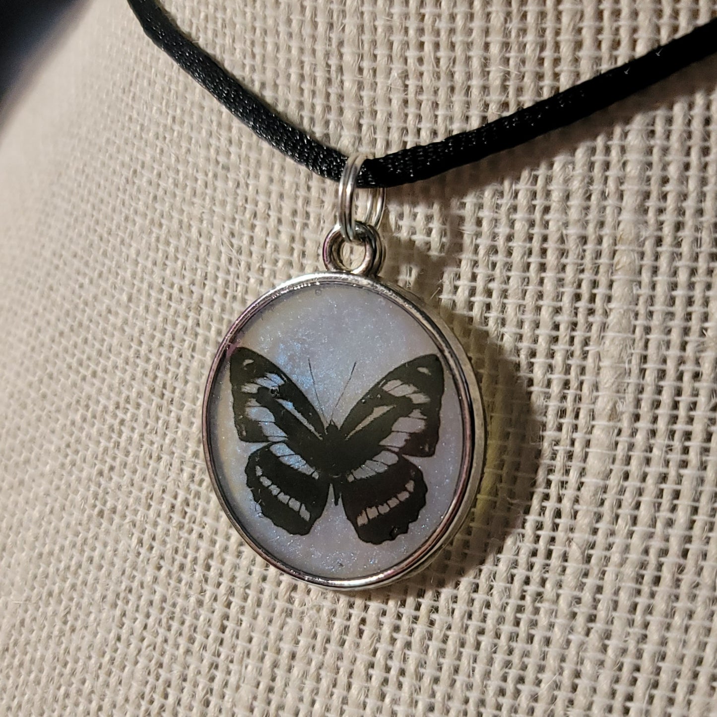 Shimmer Butterfly Pendant Charm