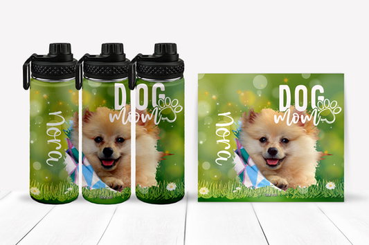 Personalized Dog Mom Tumblers and Water Bottles