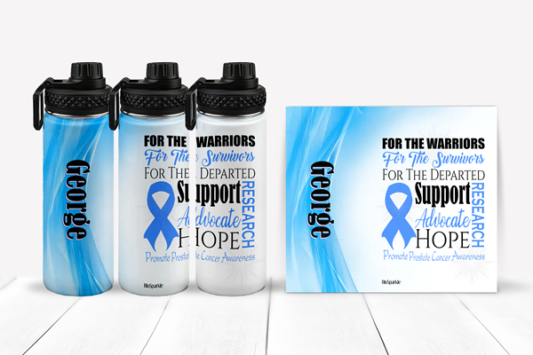 Promote Prostrate Cancer Awareness Tumblers and Water Bottles