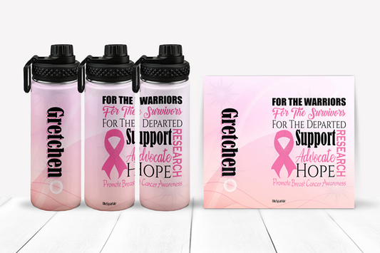 Promote Breast Cancer Awareness Tumblers and Water Bottles
