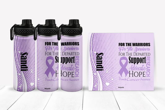 Promote Cancer Awareness Tumblers and Water Bottles
