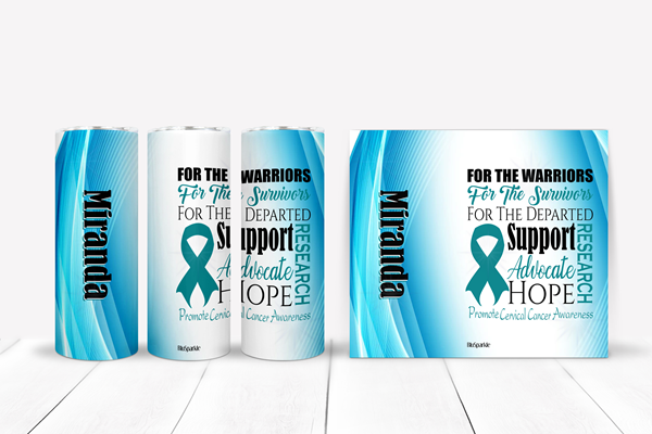 Promote Cervical Cancer Awareness Tumblers and Water Bottles