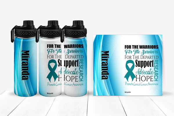 Promote Cervical Cancer Awareness Tumblers and Water Bottles